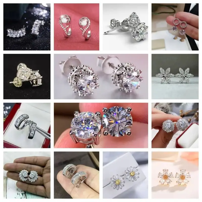New product: Zircon earrings for women, versatile and luxurious design, elegant and personalized temperament earrings