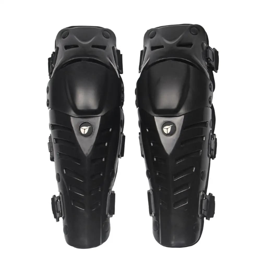 1 Pair Adults Knee Shin Protect Guard Pads for Motorcycle Motocross Racing