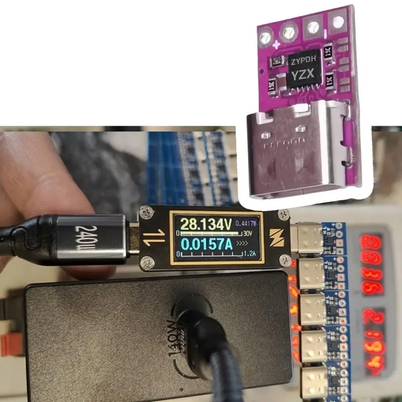 652F PD POWER ARGGREDED MODULE 20V5A الإخراج منخفضة الاستعداد للتكامل DIY جاهز #5