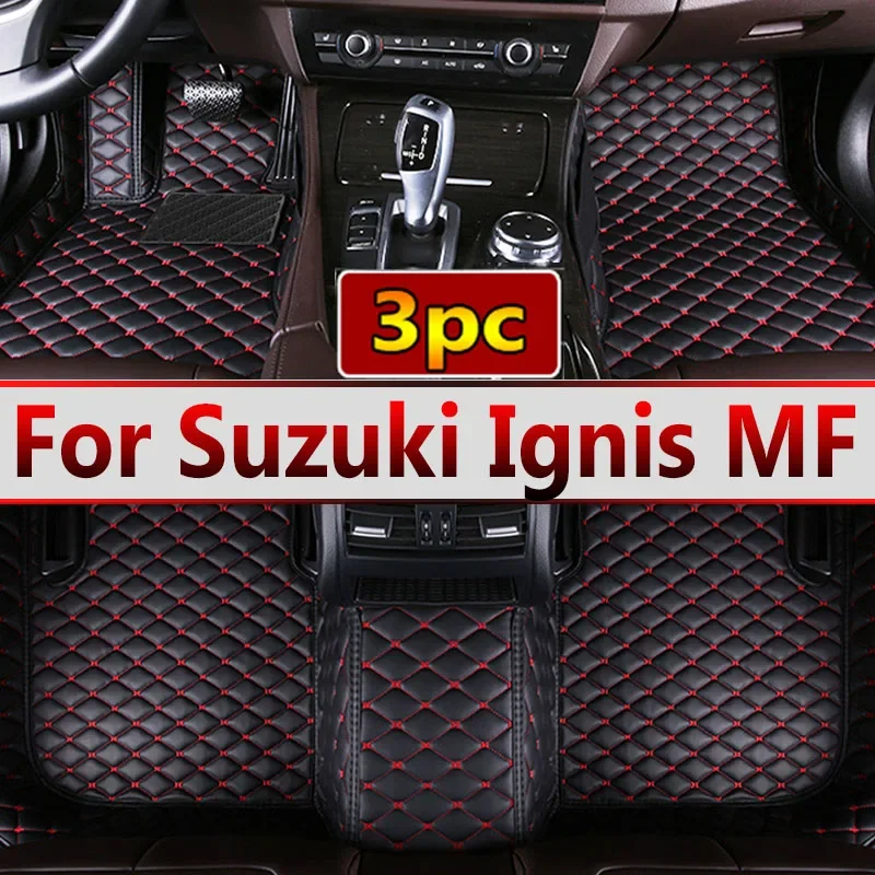 Car Mats For Suzuki Ignis MF 2020 2021 2022 2023 Auto Leather Floor Mat Durable Rugs Carpets Pads Car Accessories Interior Parts