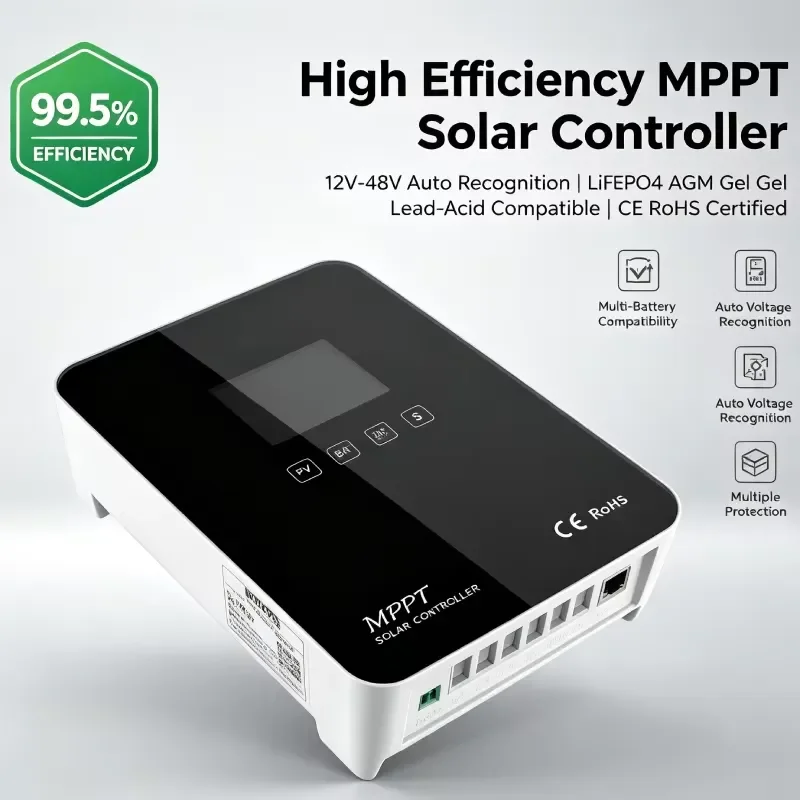 MPPT Solar Charge Controller for 12V 24V 36V 48V Systems 20A 30A 40A 50A 60A