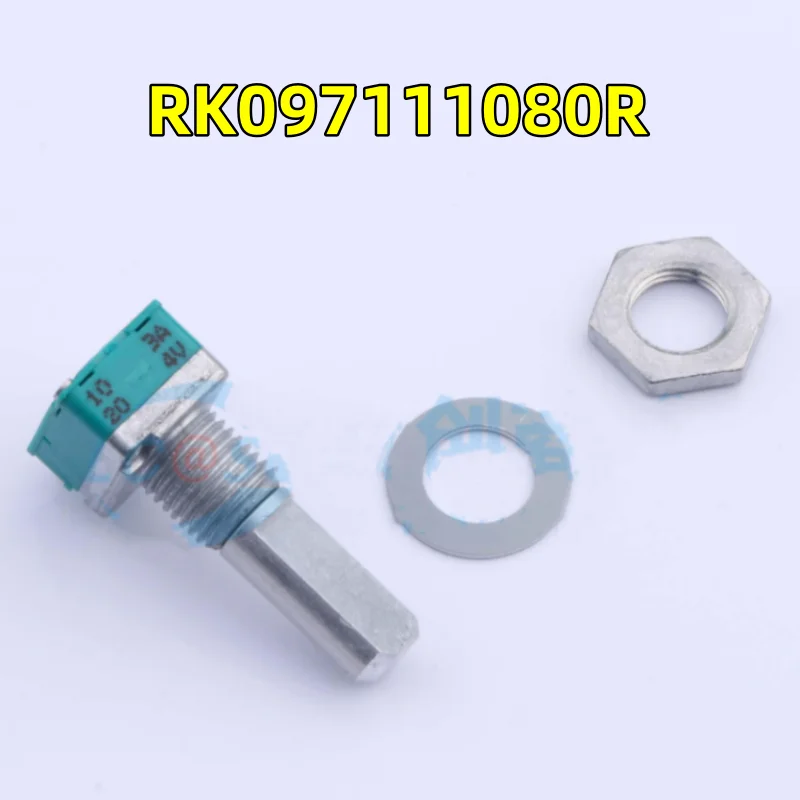 

10 PCS / LOT New Japanese ALPS RK097111080R 10kΩ ± 20% three-piece set handle length 20mm adjustable resistor / potentiometer