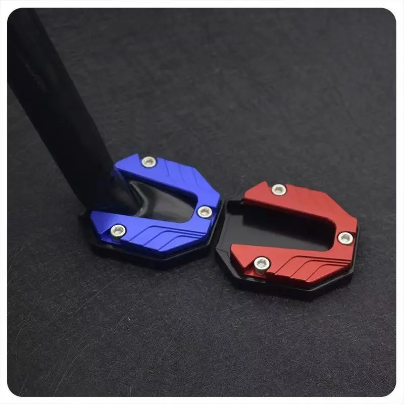 Universal Aluminum Alloy Motorcycle Kickstand Extender Foot Side Stand Extension Foot Pad Support Plate Motorbike Accessories