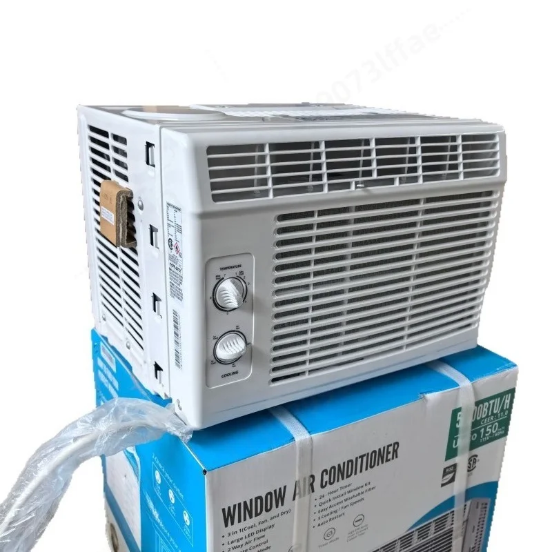 110V 60Hz Single Cool Window Air Conditioner 5000BTU 1HP R32 Refrigerant Mini Window Mount Cooling AC Unit