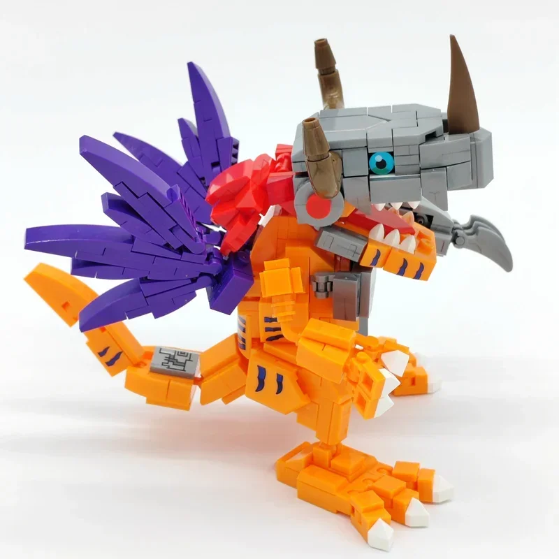 Digital Monster Adventure Model Building Blocks Brick Kit Digimon Agumon Garudamon Metal Greymon Figure Set Cartoon Toy Kid Gift