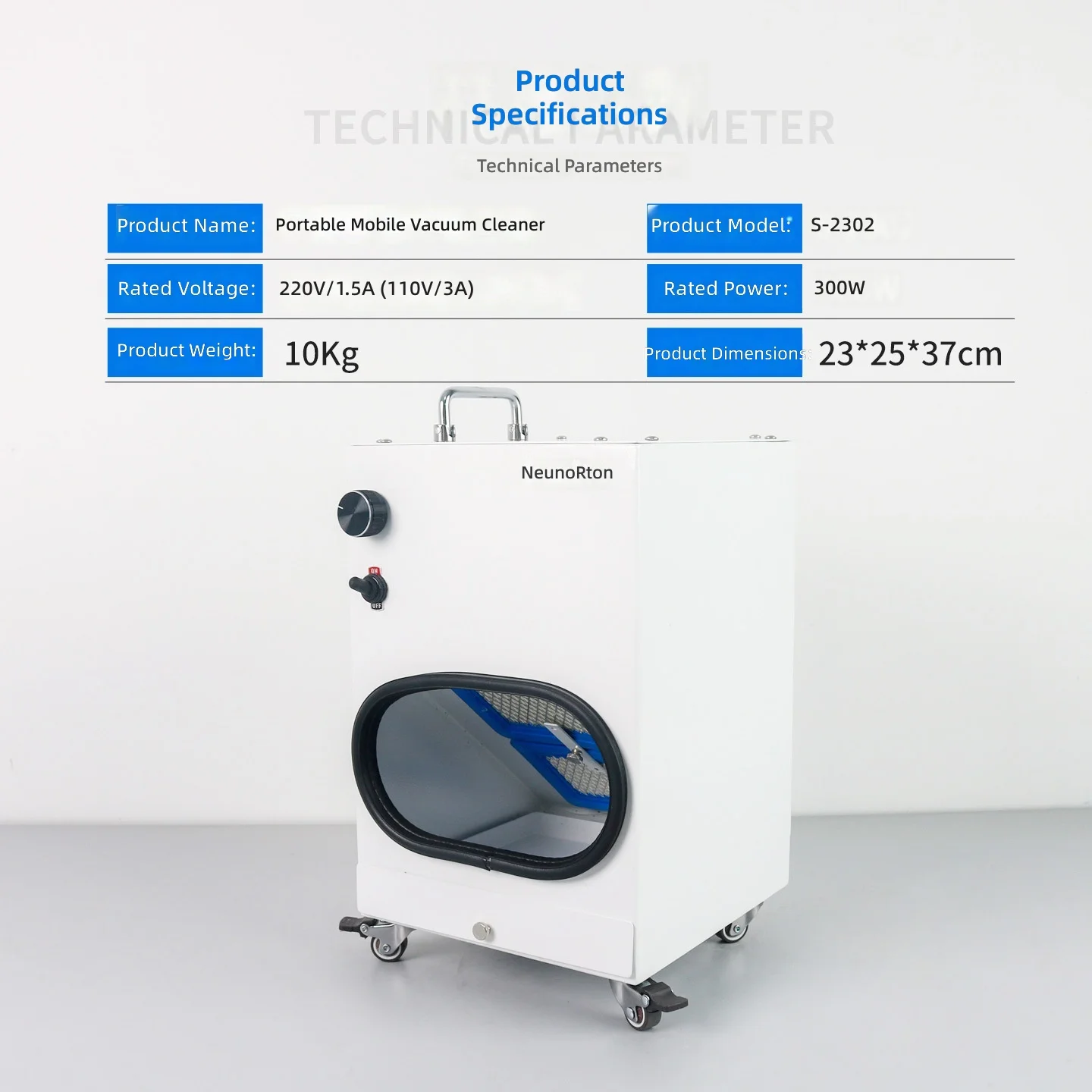 Dental Vacuum Cleaner, Portable Desktop Suction Machine for Denture Polishing, Anti-Dust Ash Extraction Tool, Lab Equipment
