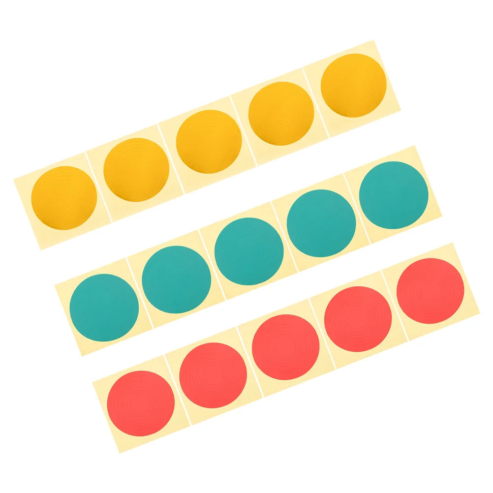 15 Pcs Circle Stickers Pressure Gauge Identification Sun Protection Tire Reflective Gas Label Warning