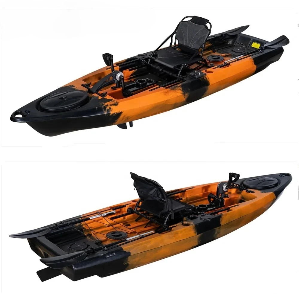 Plastic Kajak Electric Motor Pedal Drive Fishing Kayak Boat De Pesca Sport Fishing with Pedal Made in China