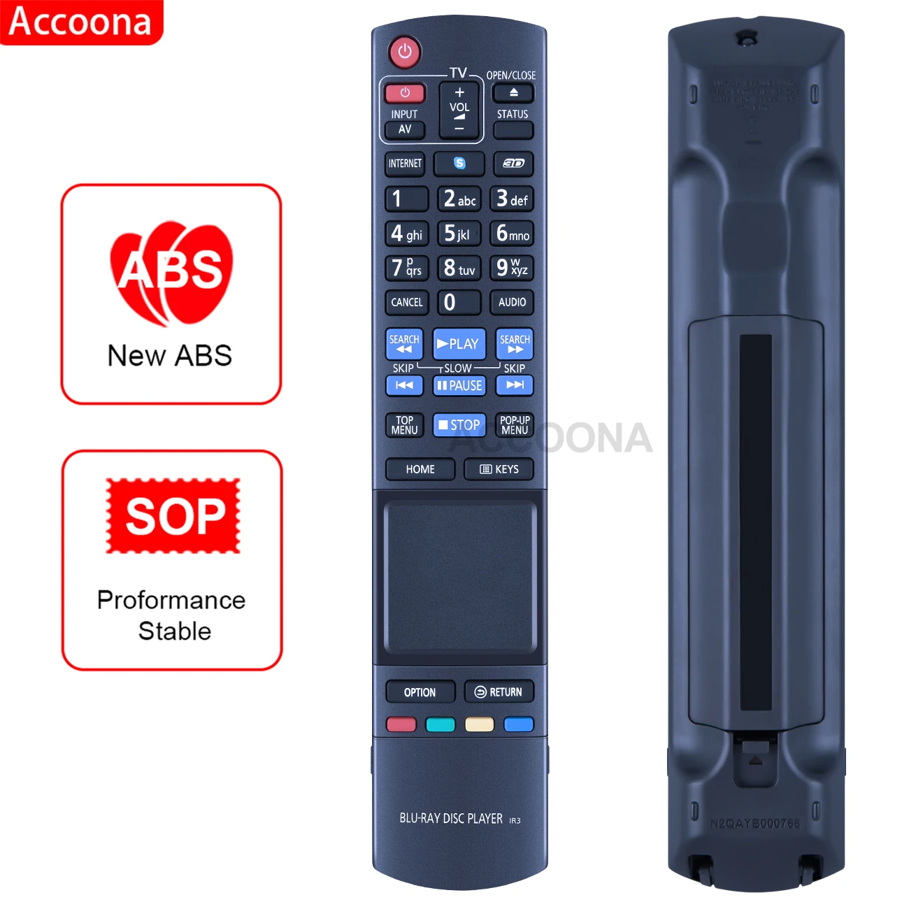 Genuine Remote Control N2QAYB000768 for Panasonic Blu-ray Disc Player