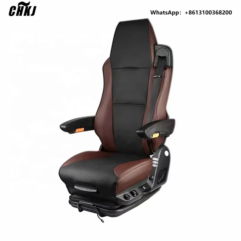CHKJ Heavy Duty Truck Air Suspension Adjustable Seats Truck Driver Seats Airbag Shock Absorbing Seats with Ventilation and Heati