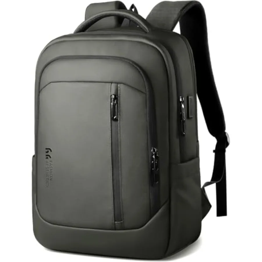 17-Inch Laptop Backpack for Men and Women 25L Business Work Backpack with USB Charging Port Water Resistant Computer Bag with A