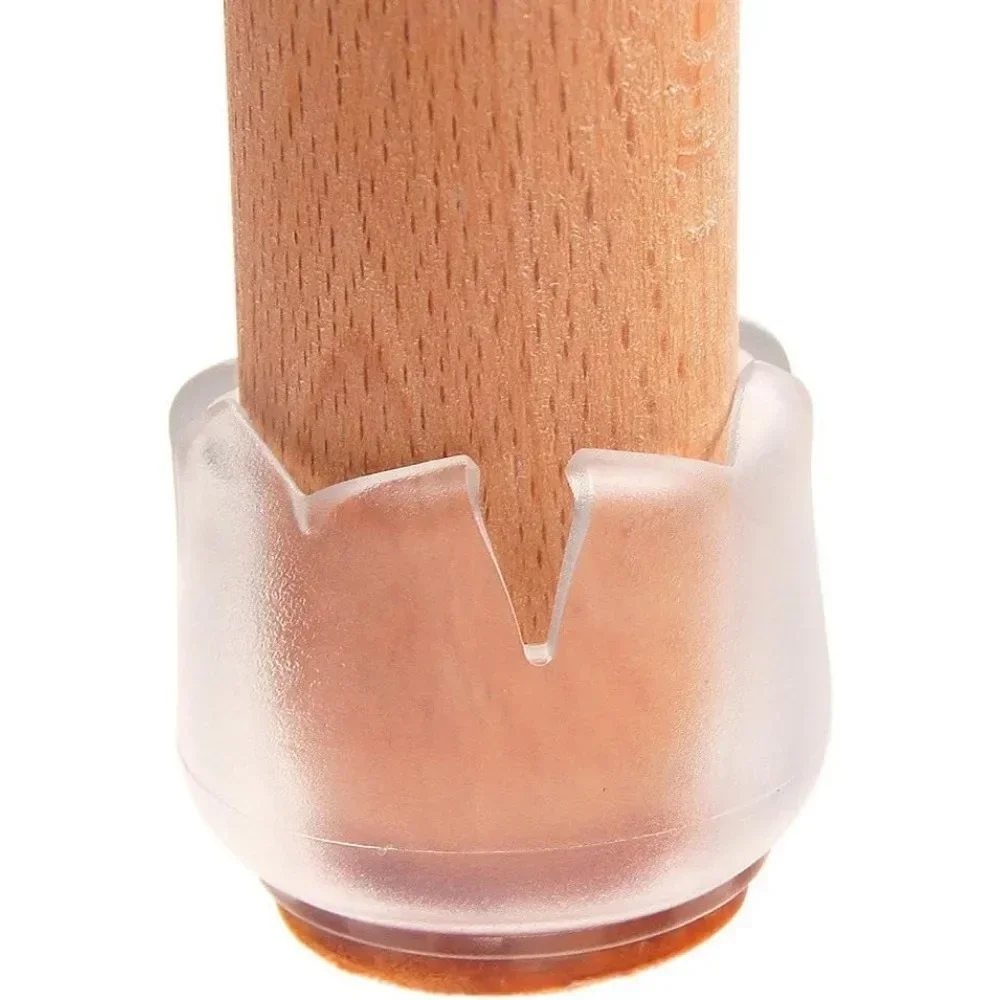 Bottom Protector Furniture Table Cover Non-slip Chair Round Silicone Chair Leg Cap Foot Pad Floor 16 Pieces Rubber Foot Cap