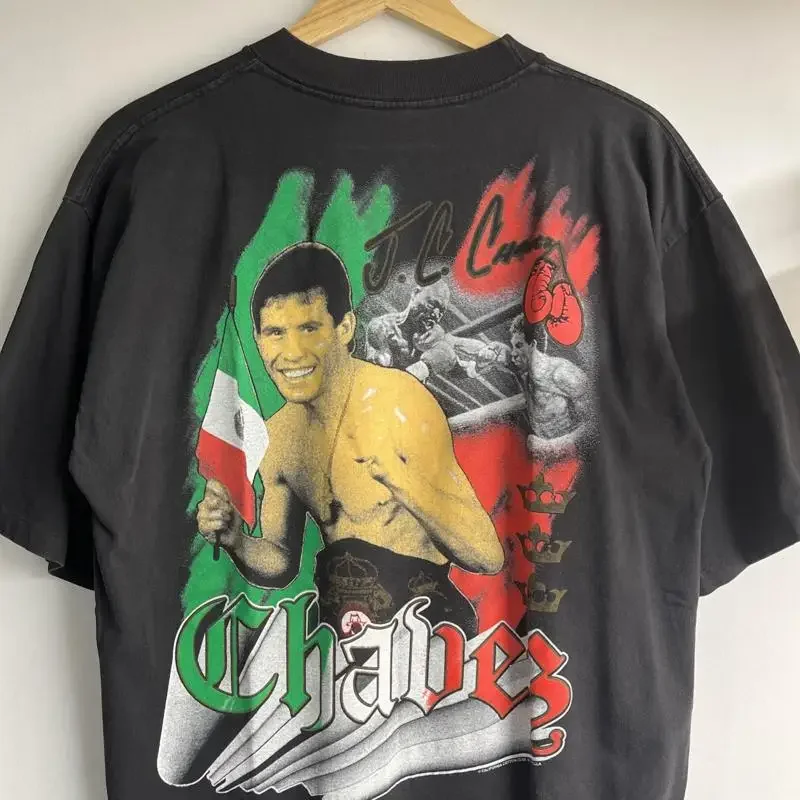 90s Julio Cesar JC Chavez fan club RAP TEE STYLE XL Mexico