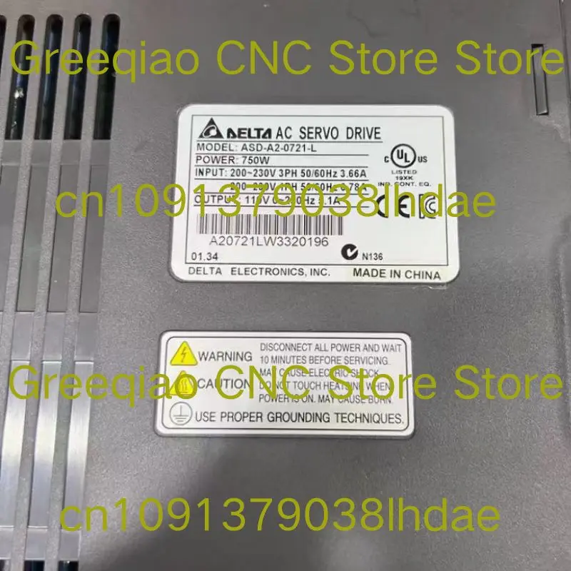 Second hand ASD-A2-0721-L 750W servo drive tested OK and shipped quickly