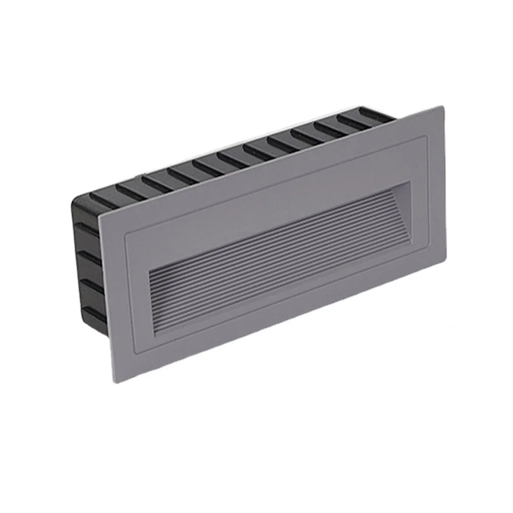 Imagem -03 - Arandelas de Parede 6w Led Passo Escada Luz Horizontal Interior ao ar Livre à Prova Impermeável Água Decks Pathway Quintal Avaliado Escada Iluminação Canto