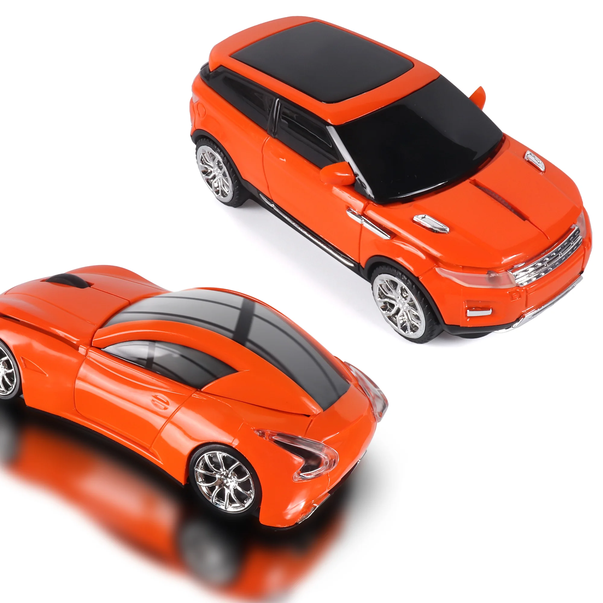 

Car Mode Mouse Orange Sports Car And SUV Appearance Wireless 2.4G Mause Cool Color Office Use Kid's Gift PC Study Mice Easy Use