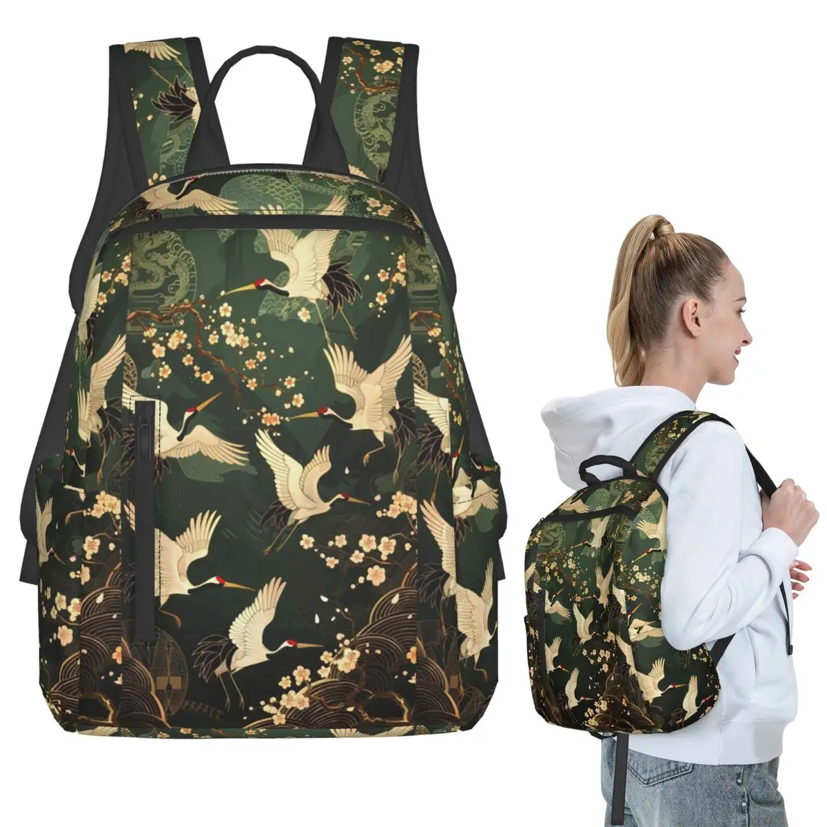 

Японский художественный татуировка, японский деревянный блок с принтом 13, рюкзак для студентов, сумка для книг для мальчиков и девочек, детская школьная сумка, сумки на плечо для ноутбука