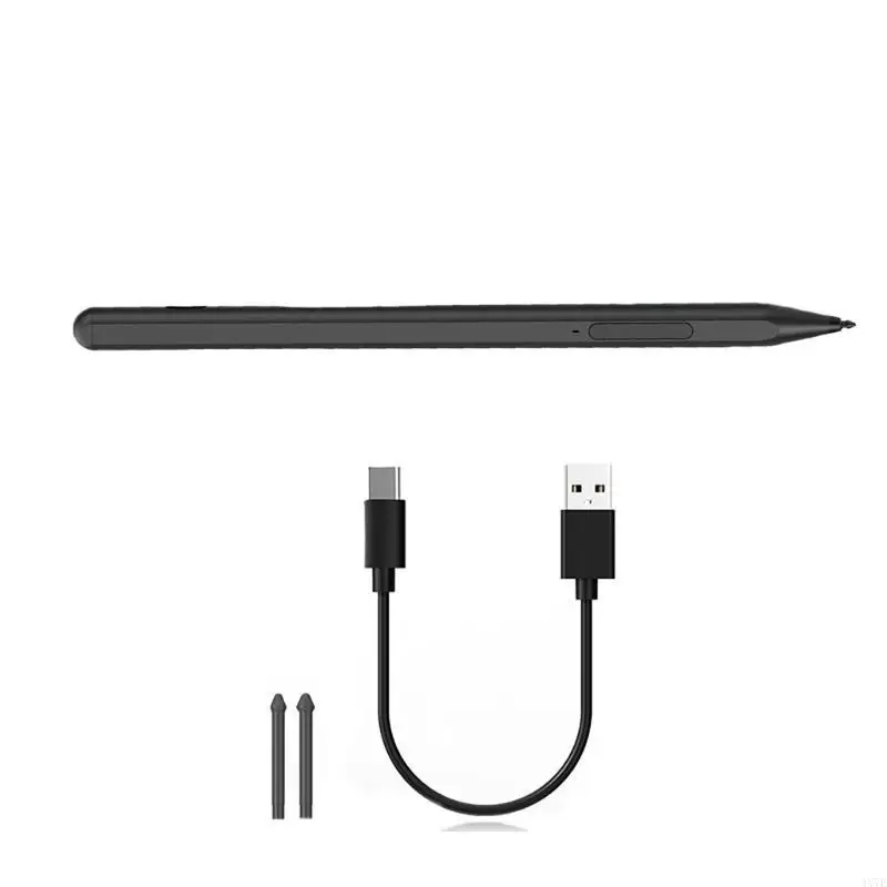 Caneta recarregável 4x7e para tablets go/laptop/livro, caneta toque artesanal precisa para uso profissional,
