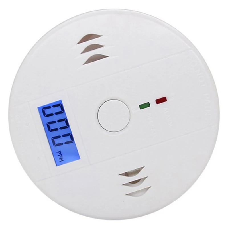 1Pcs LCD CO Sensor Work Alone Built In 85dB Siren Sound Independent Carbon Monoxide Poisoning Warning Alarm Detector