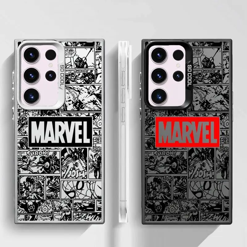 Avengers Marvel Logo Cover Phone Case for Samsung Galaxy S24Ultra S23 FE Note 20 Ultra S20 S21 S22 Plus S20fe S23Ultra 5G