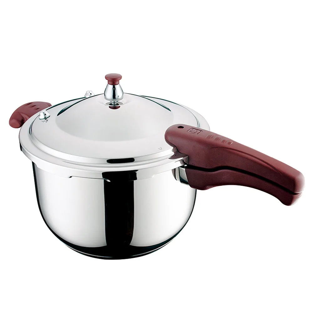 

Manufacturer Polished Stainless Steel Pressure Cooker Insulated Handle Stockpot Rice Pot Safety Middle East Pressure Cookware
