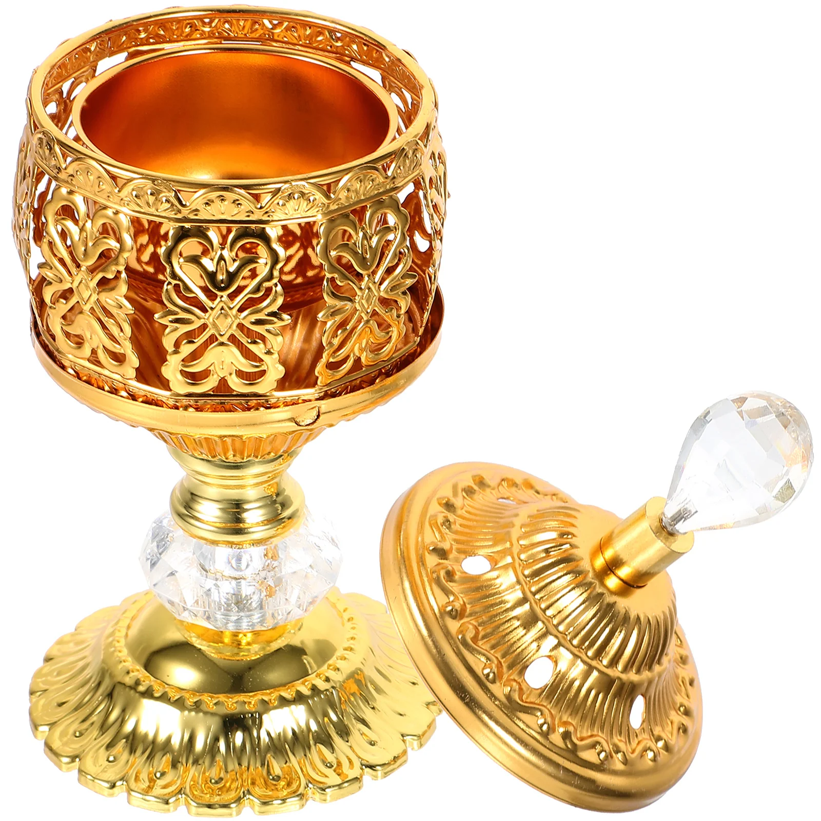 

Middle East European Style Gold Incense Burner Holders for Sticks Metal Decorative Creative Design Home Office Relaxation
