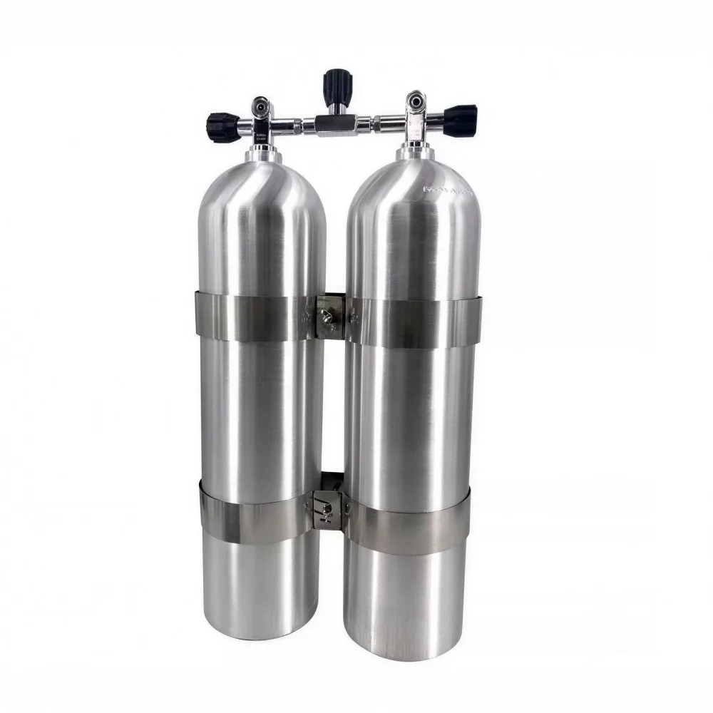 Diving Gas Cylinder Double Cylinder Valve 12 Liters Technical Diving Equipment Scuba Diving Equipment General Accessories