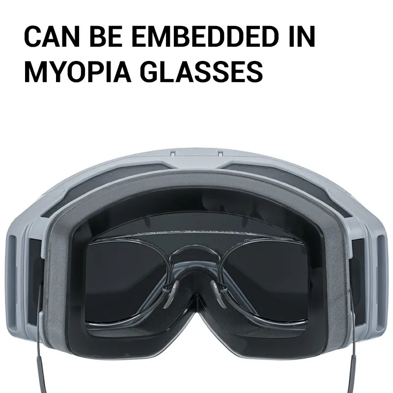 Kapvoe anti-nevoeiro óculos de esqui dupla camada lente magnética à prova de vento uv400 snowboard óculos das mulheres dos homens esportes de inverno