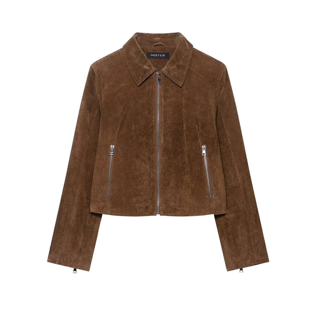 

New Arrival 2025 Women's Casual Fashion Genuine Leather Jacket Short-Length Trendy Streetwear for Women