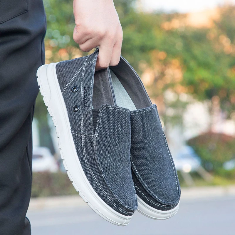 Men Sneakers Fashion Casual Shoes Trend Canvas Shoes Cover Foot Men Flat Shoes Lightweight Soft Walking 2022 New Spring Autumn