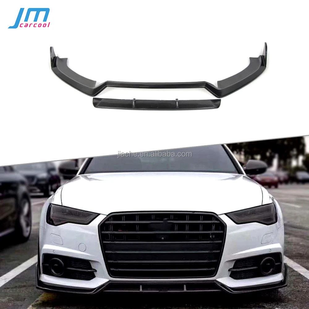 

Carbon Fiber Front Lip Spoiler for A6 S6 C7.5 Sline 2016-2018 (not for A6 Standard ) K Style Car Head Bumper Chin Guard