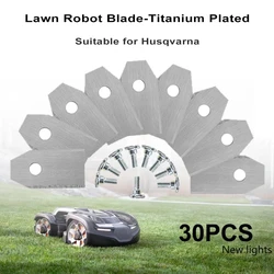 Hoja de repuesto para Robot de césped Gardena Husqvarna, herramientas de jardín, 35x18x0,6mm, oro y plata