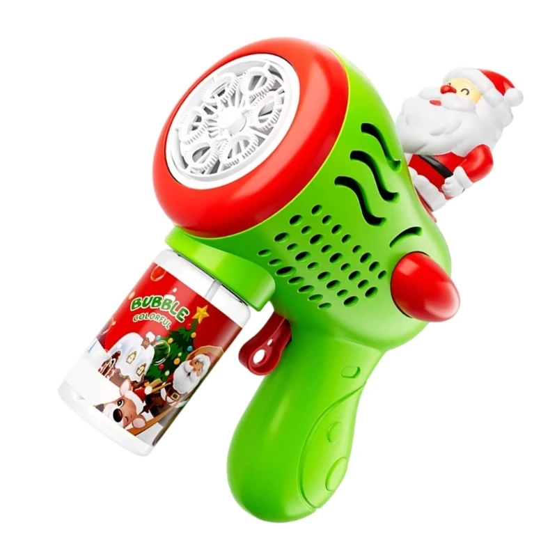 Súng thổi bong bóng đồ chơi tự động hình ông già Noel cho trẻ mới biết đi Bữa tiệc trẻ 15UB