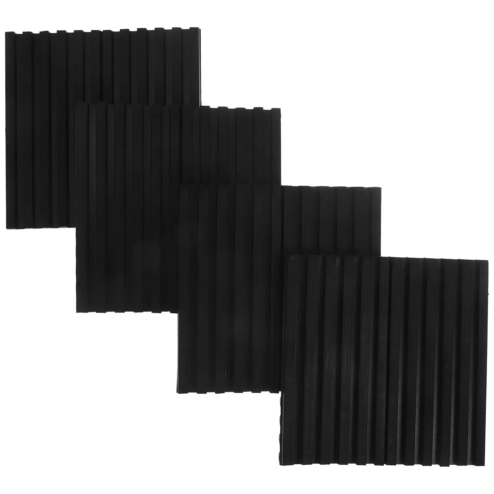 

4pcs 100x100x10mm Rubber Gaskets Air Conditioning Shockproof Vibration Isolation Pads Damping Mats Accessories