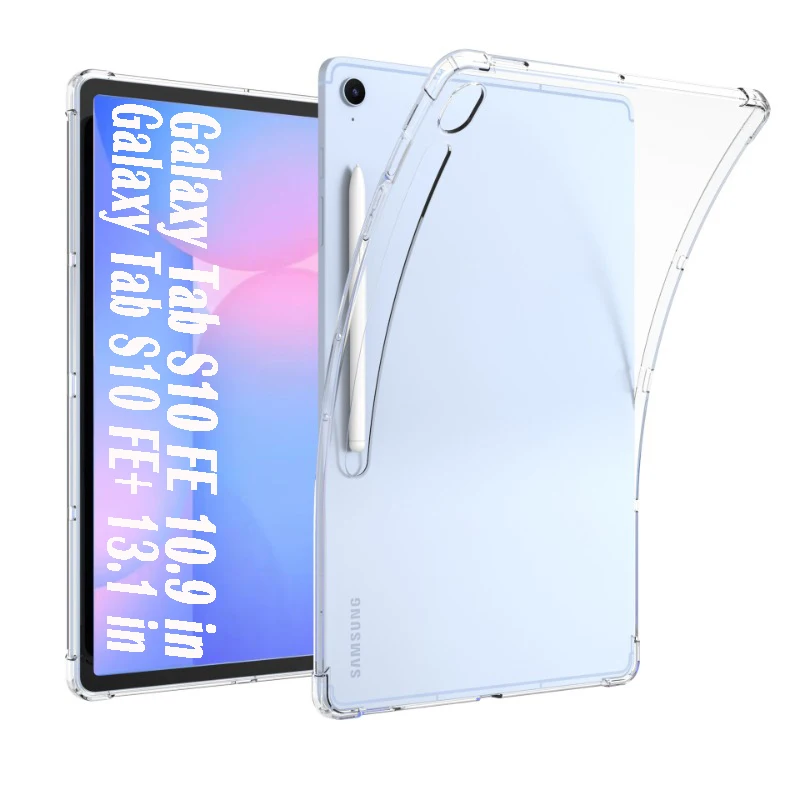 

For Samsung Galaxy Tab S10 FE 10.9inch 2025 Protective case SM-X520 Airbag Clear Cover Funda S10FE+(Plus) 13.1"SM-X620 TPU shell