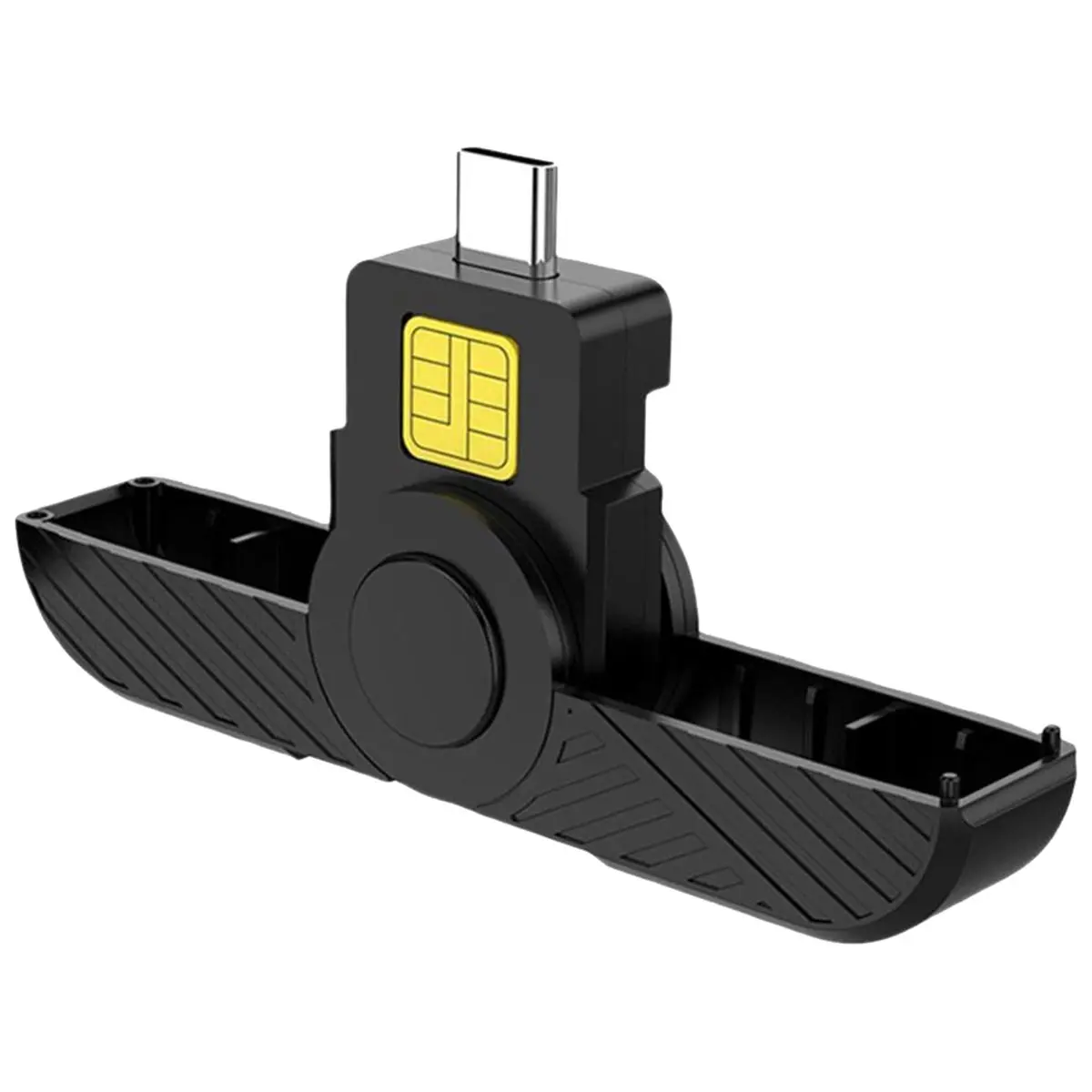 A86G Portable USB Card Reader Type-C for SIM, ID, and ATM Cards with Digital Certificate Security