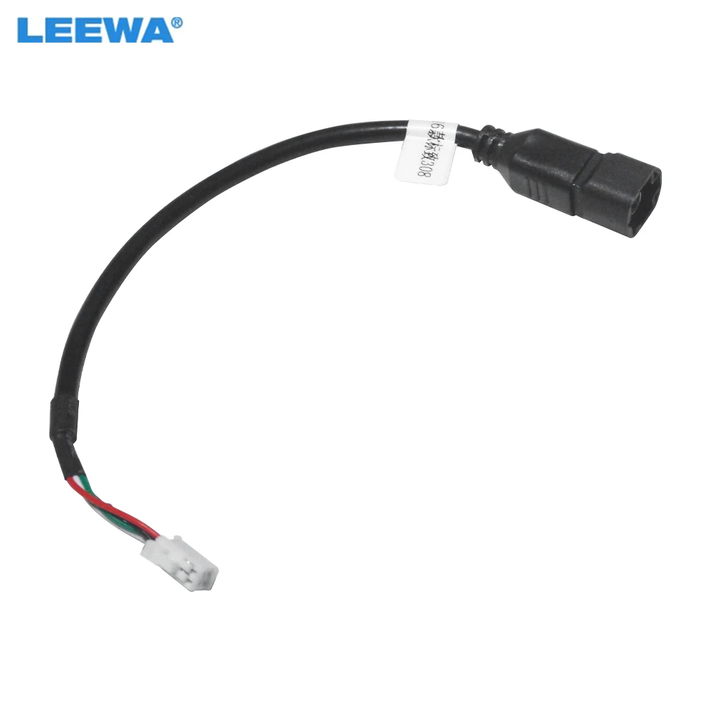 

LEEWA Car Audio Radio 4Pin Conector Changer Port AUX Adapter for Peugeot (16-20) Auto AUX Cable Transfer