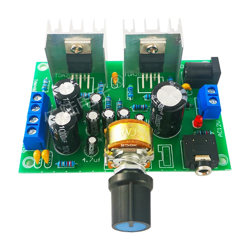 Dual Channel Amplifier Board TDA2030A DIY Kit OTL Pure Post Fever Welding Practice Electronic Production Spare Parts