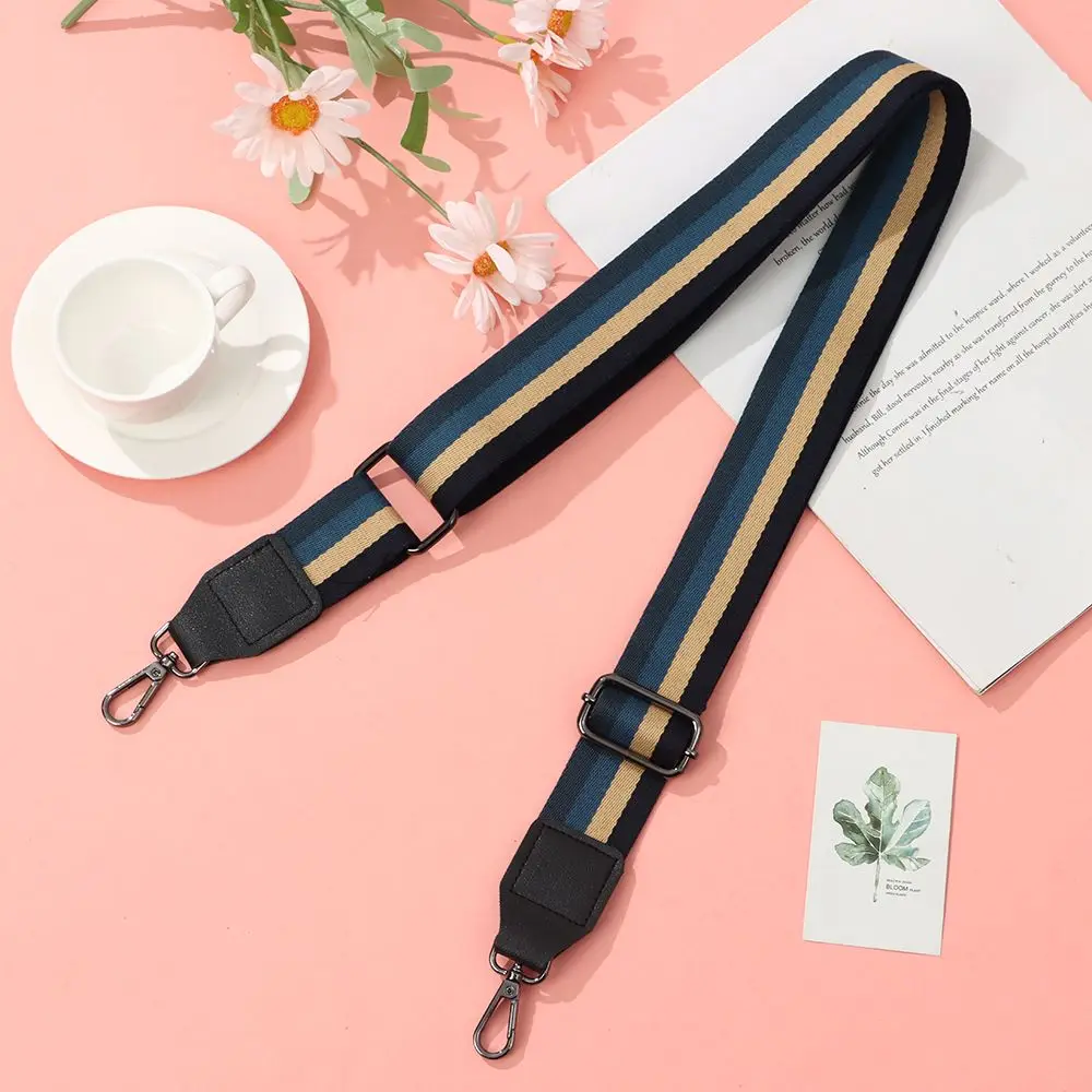 Adjustable Nylon Bag Strap Woman Colored Straps for Crossbody Messenger Shoulder Bag Accessories Embroidered Belts Straps