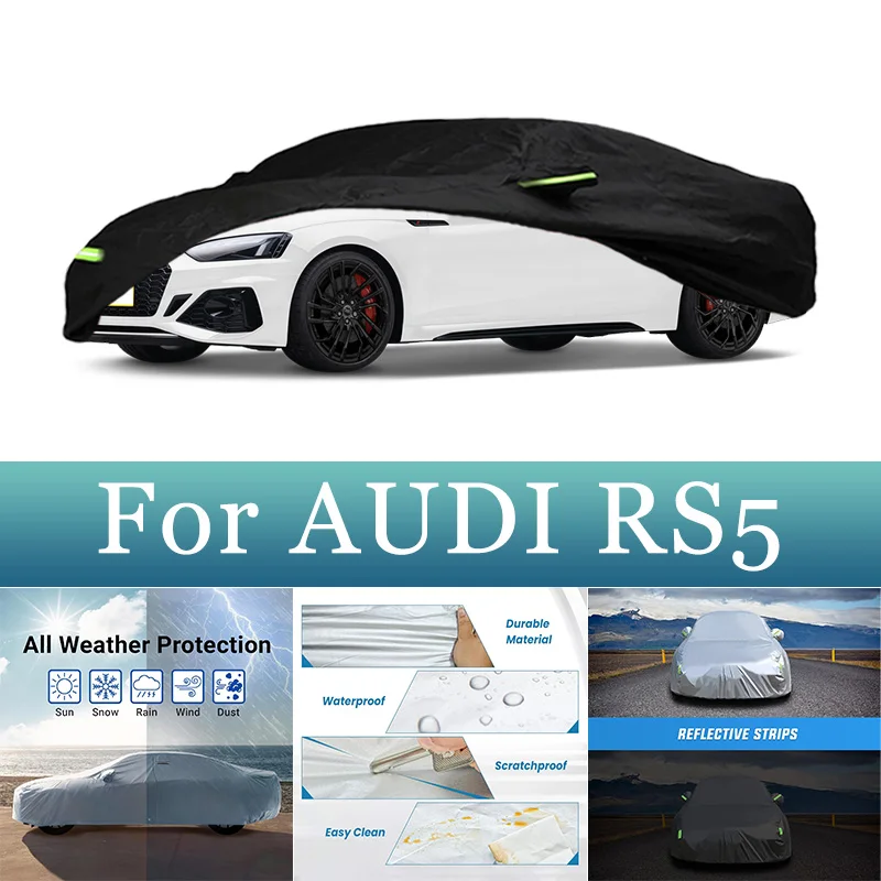 

FOR AUDI RS5 Exterior Car Cover Outdoor Protection Full Car Covers cooling Cover Sunshade Waterproof Dustproof car Accessories