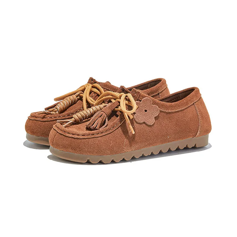 

Women Flat Moral Training Shoes Genuine Leather 2025 New Round-Toe Lace-Up Sneaker Women Large-Size Casual Loafers Female