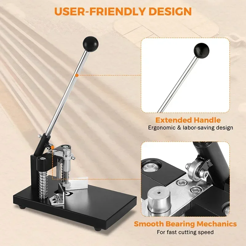 Heavy Duty Metal Corner Rounder Machine 1.2”/30mm Thickness Manual Cutting Fillet Machine For Office Business Factory Hand Tools