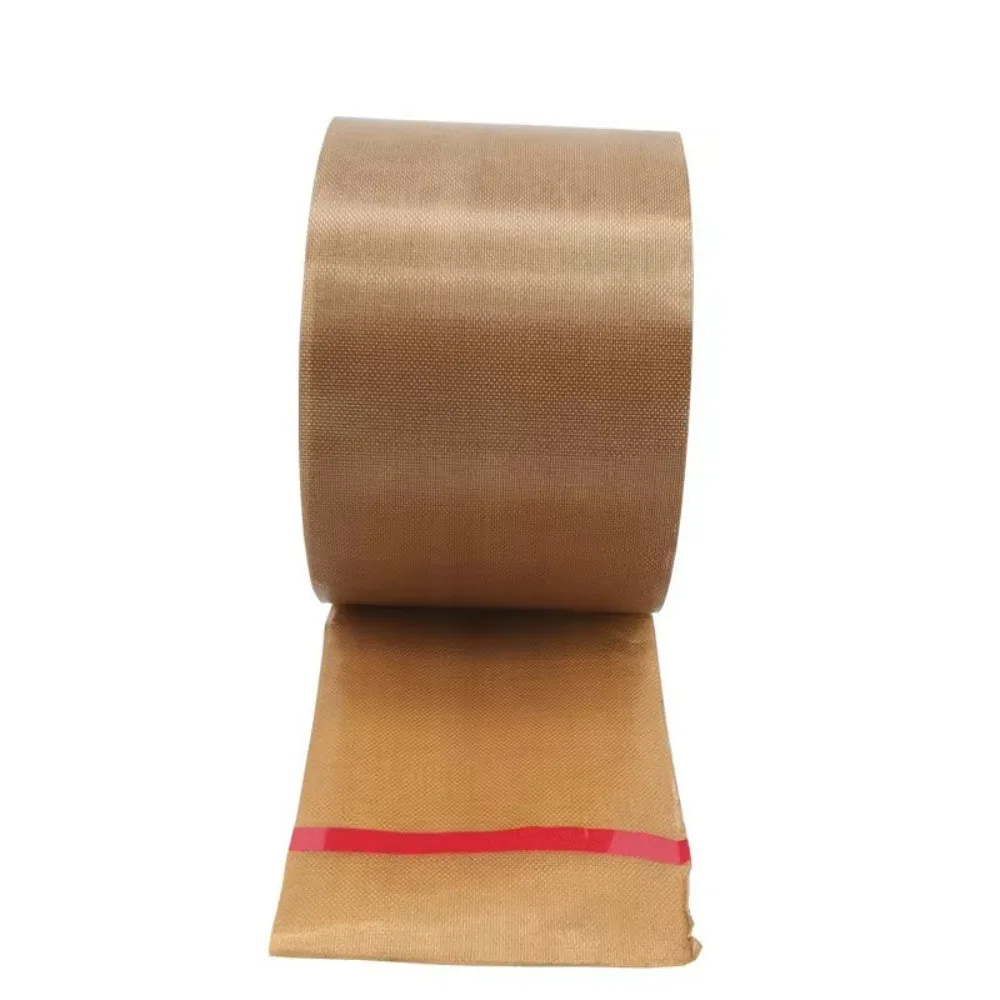 10m PTFE Glass Cloth Tape, High Temperature Resistance Insulation Tape with Pressure Sensitive Silicone for Vacuum Sealer