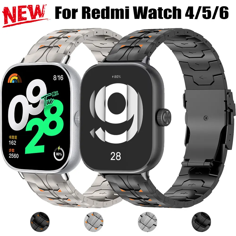 Stainless Steel Watchband For Xiaomi Mi Band 8pro 9pro 10pro Metal Band For Redmi Watch 4 5 6 Replaceable Braclet Accessories