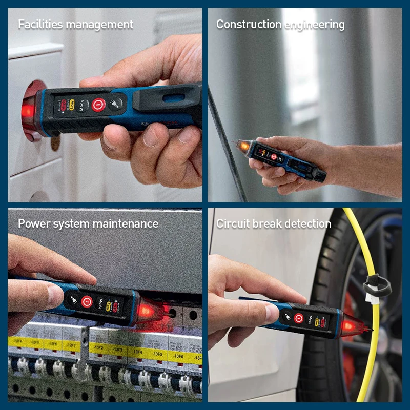 BOSCH PRO GVD 1000-17 Voltage Tester Self-test IP67 Rating Non-contact Dual Voltage Power Professional Tool view 4