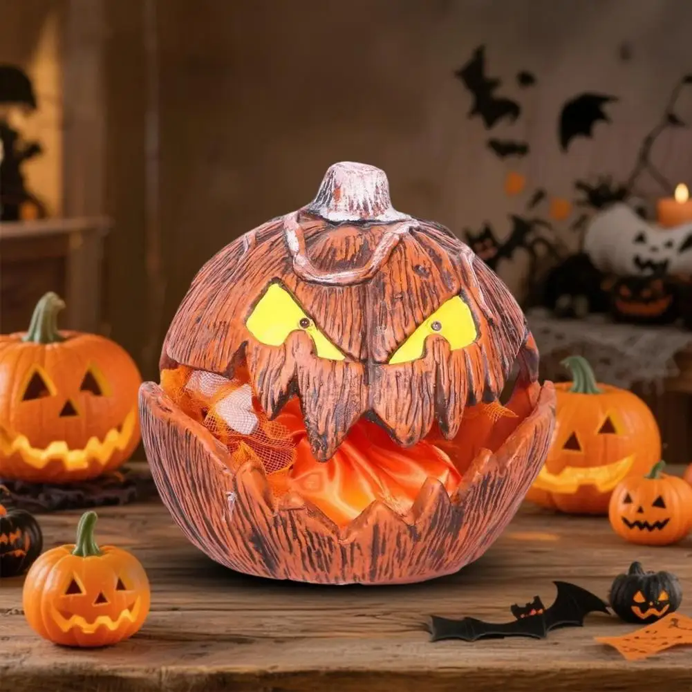 

Halloween Pumpkin Light Pumpkin Lantern with Pop-up Feature Spooky Halloween Pumpkin Lantern with Lights for Indoor for Porch