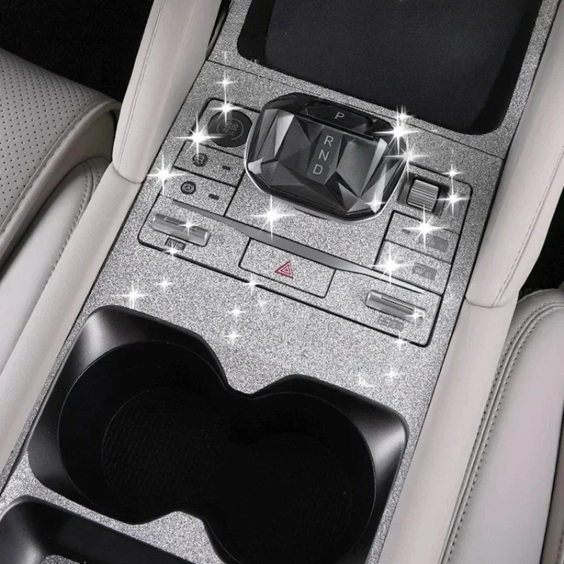 For BYD Yuan UP Car Diamond Sticker Special Interior Modification Gear Panel Glass Switch Decoration Car Sticker Car Accessories