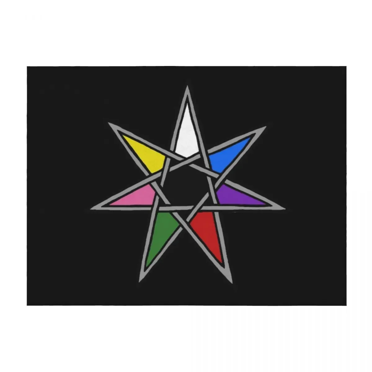 

Heptagram Throw Blanket Decorative Sofas Soft Beds Polar Large Blankets