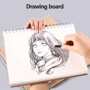 Sketchbook de papel grosso para pintura, caderno para bricolage, prática criativa, desenho, material escolar, A3, A4, A5, 8K, 16K, 160 GSM 12 principais vendas notebook leve - №1