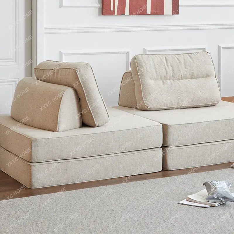 Simple Tofu Block Sofa Modern Small Apartment Living Room Square Sofa Floor Sofa